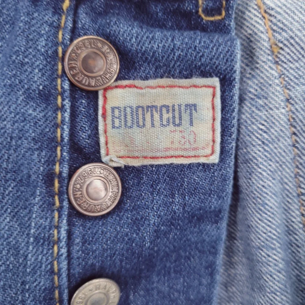 POLO Ralph Lauren Jeans Mens 34x30 Bootcut 750 Button Fly 100% Cotton Blue Denim